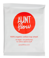 Front Aunt Flow 100% organic cotton top sheet pad packet